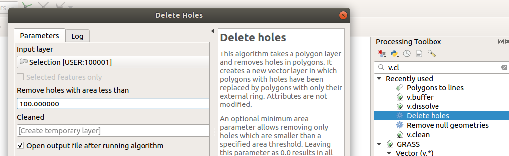 Delete_Holes_Parameters